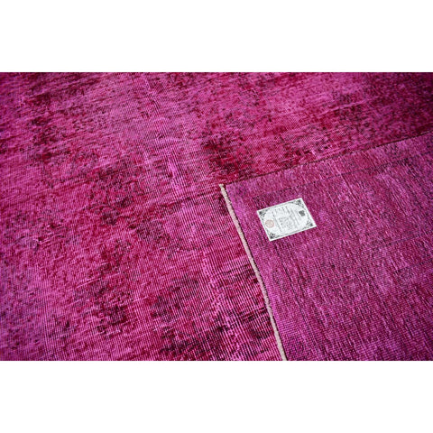 Roze vintage vloerkleed - 312x205 cm - HANDGEMAAKT