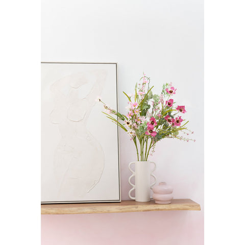 J-Line schilderij Vrouw Abstract - canvas/verf - wit