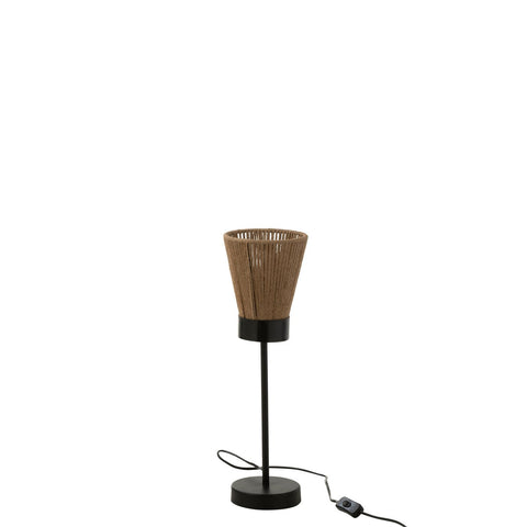 J-Line staanlamp Luna - jute - beige - small