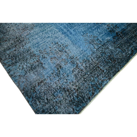 Blauw vintage vloerkleed - 293x197 cm - HANDGEMAAKT