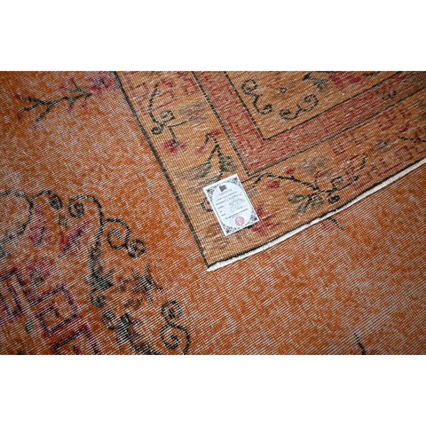 Oranje vintage vloerkleed - 284x184 cm - HANDGEMAAKT