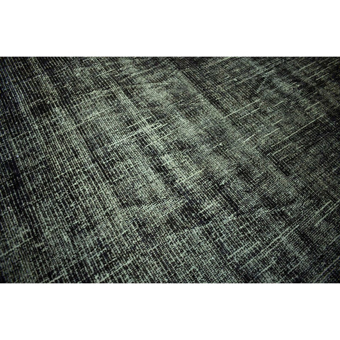 Zwart groen vintage vloerkleed - 266x145 cm - HANDGEMAAKT - HANDGEMAAKT