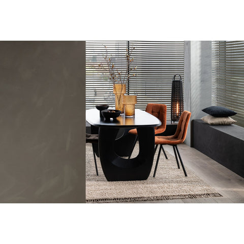 J-Line Eetstoel Clark Metaal/Polyester Roest