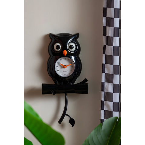 Wandklok Uil Slinger