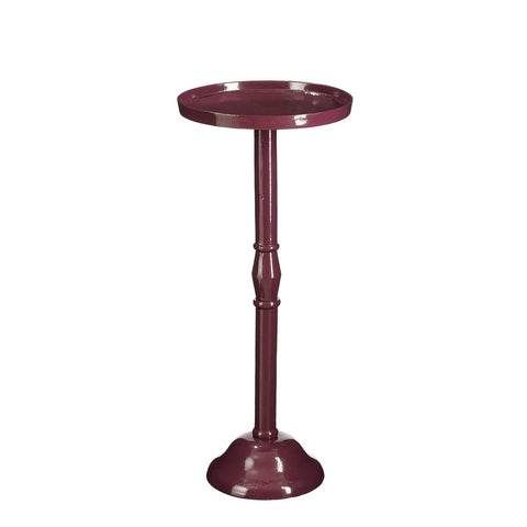 Duco Bijzettafel - H58 x Ø25 cm - Gerecycled Aluminium - FSC 100% - Donkerpaars