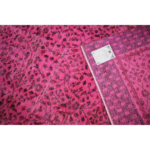 Roze vintage vloerkleed - 260x150 cm - HANDGEMAAKT