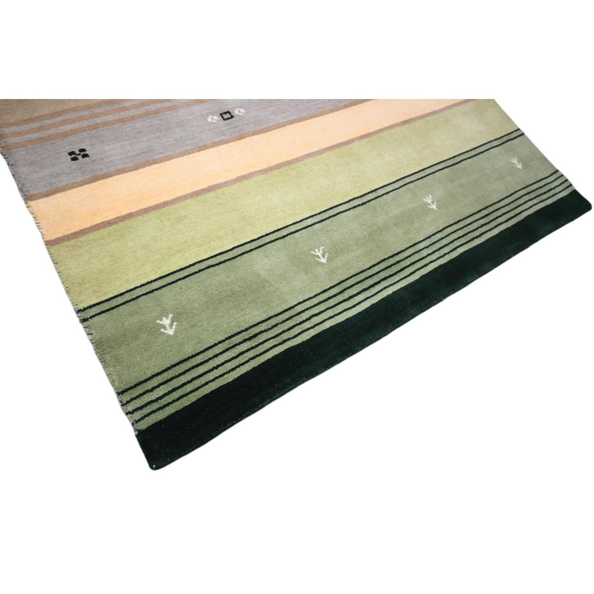 Gestreept Gabbeh vloerkleed - 180x120 cm - HANDGEMAAKT