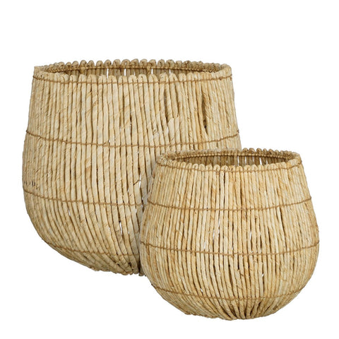Ronda Opbergmand - Set van 2 - H40 x Ø44 cm - Lichtbruin