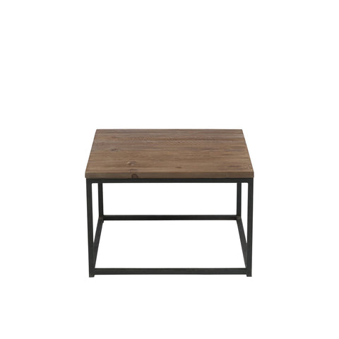 J-Line Bijzettafel Hout/Metaal Bruin+Zwart