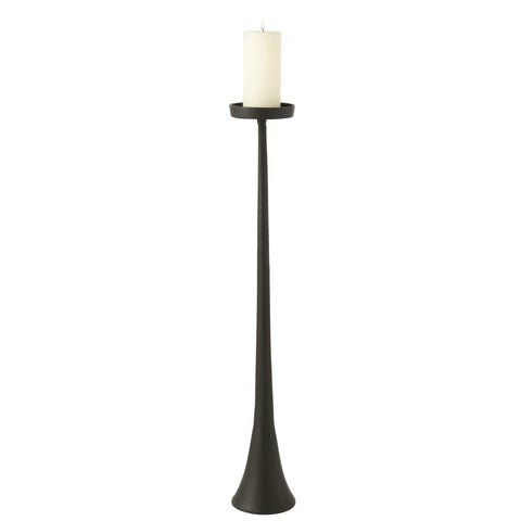 J-Line kandelaar Luky - aluminium - zwart - large