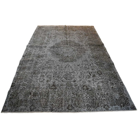 Grijs vintage vloerkleed - 279x174 cm - HANDGEMAAKT