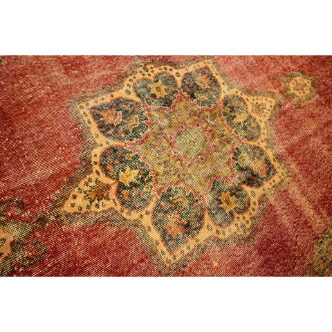 Rood vintage vloerkleed - 273x168 cm - HANDGEMAAKT