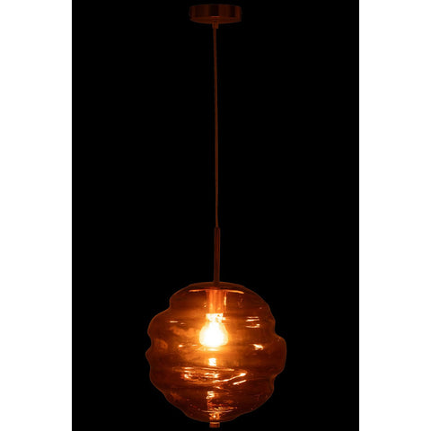 J-Line hanglamp - glas - bruin