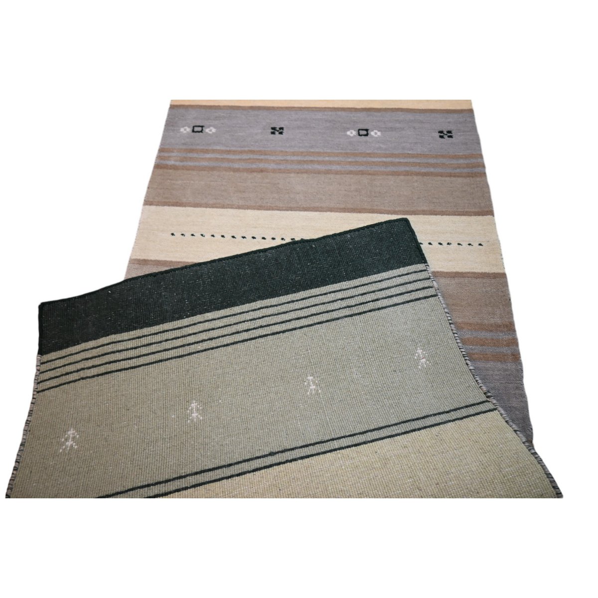 Gestreepte Gabbeh loper - 225x74 cm - HANDGEMAAKT