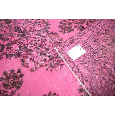 Roze vintage vloerkleed - 265x153 cm - HANDGEMAAKT