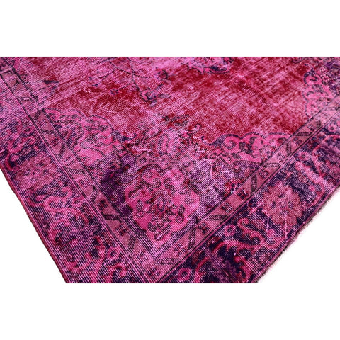 Roze vintage vloerkleed - 227x165 cm - HANDGEMAAKT