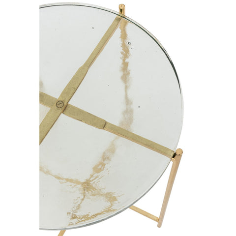 J-Line bijzettafel Obi - glas/ijzer