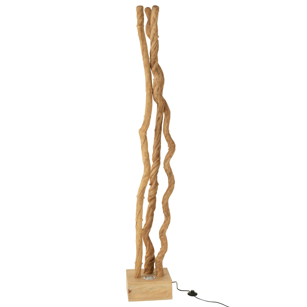 J-Line Staanlamp Takken Hout Naturel