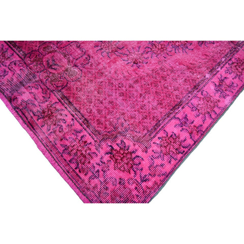 Roze vintage vloerkleed - 212x112 cm - HANDGEMAAKT