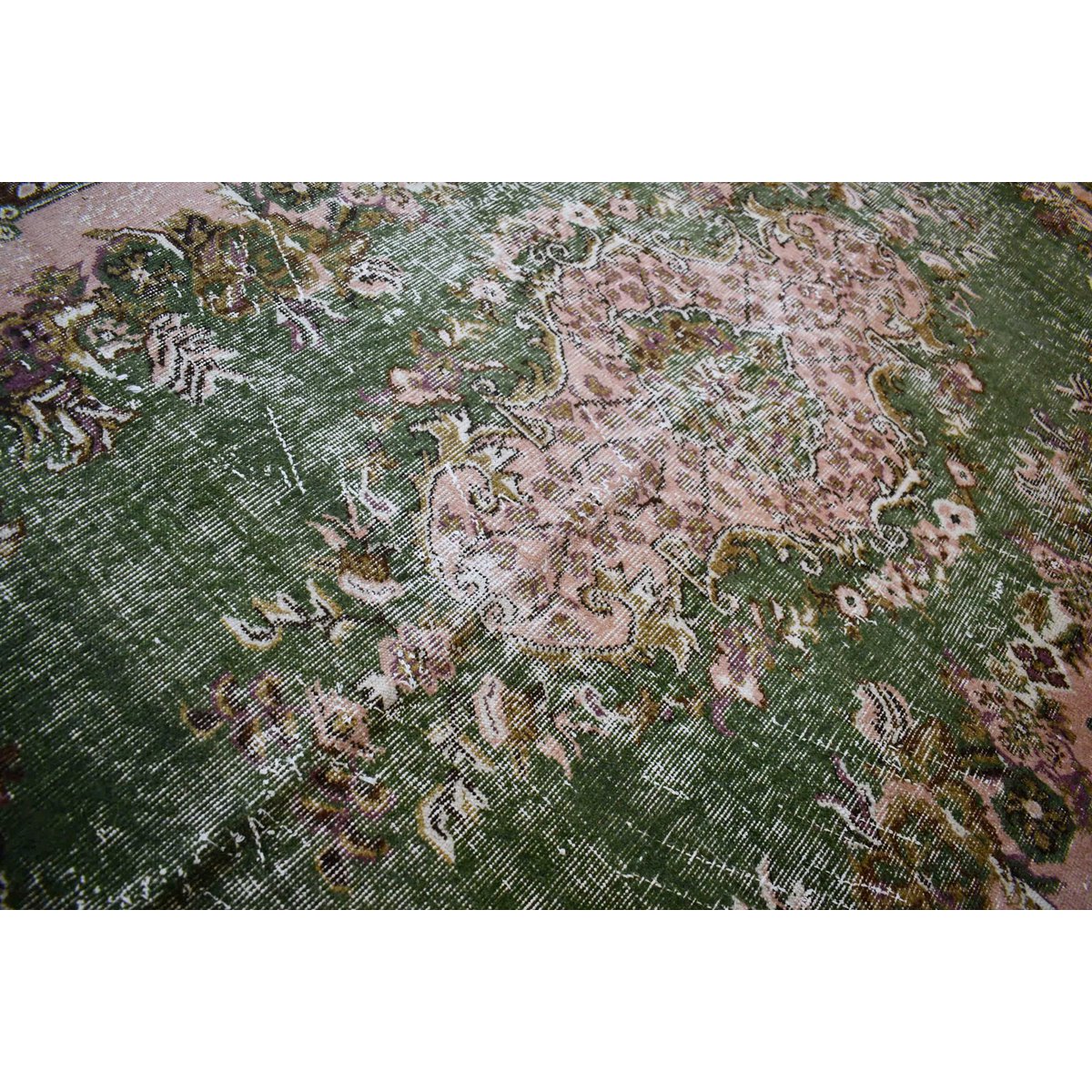 Boho vintage vloerkleed - 265x166 cm - HANDGEMAAKT