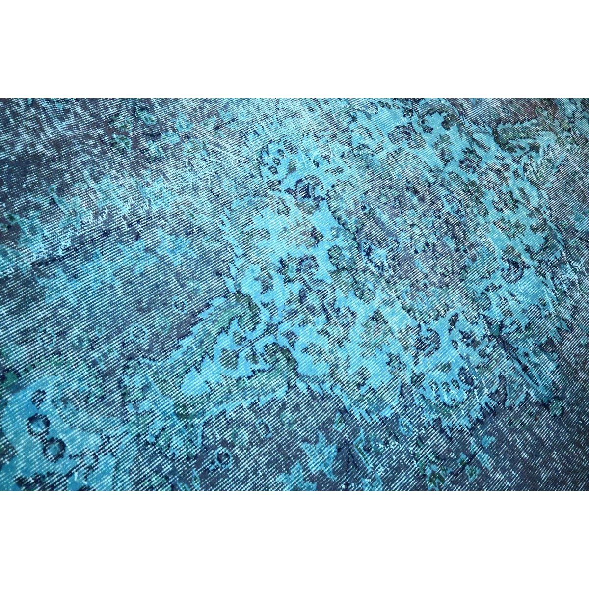 Blauw vintage vloerkleed - 262x168 cm - HANDGEMAAKT