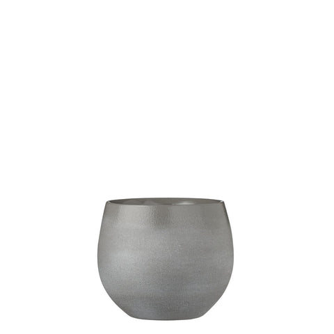 Douro Bloempot - H18 x Ø20 cm - Terracotta - Lichtgrijs