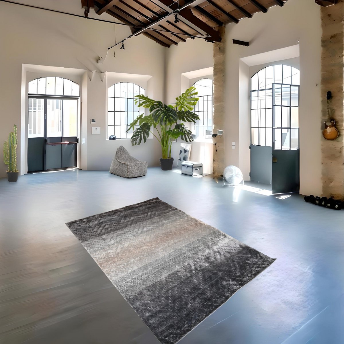 Modern vloerkleed - 235x162 cm - HANDGEMAAKT