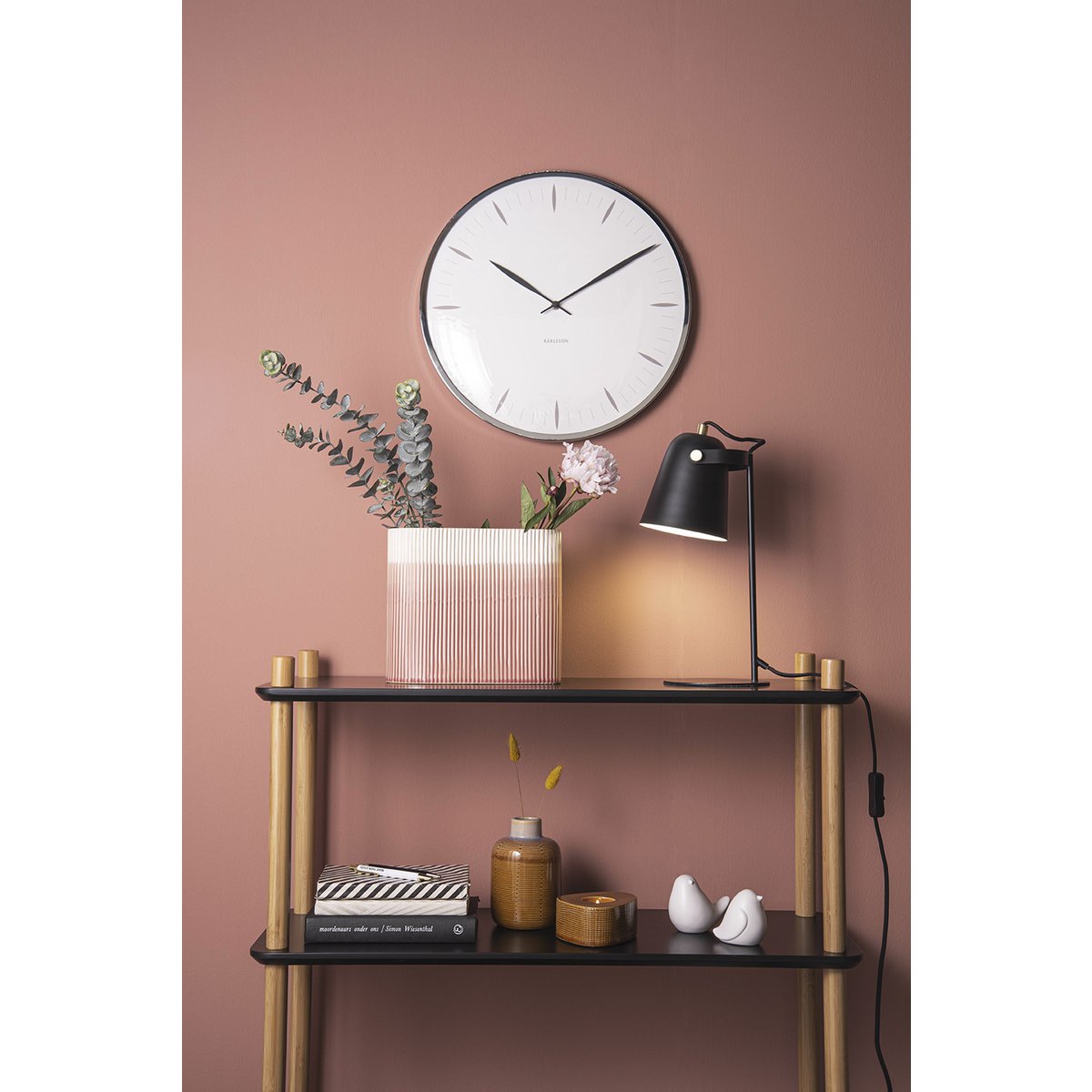 Wandklok blad
