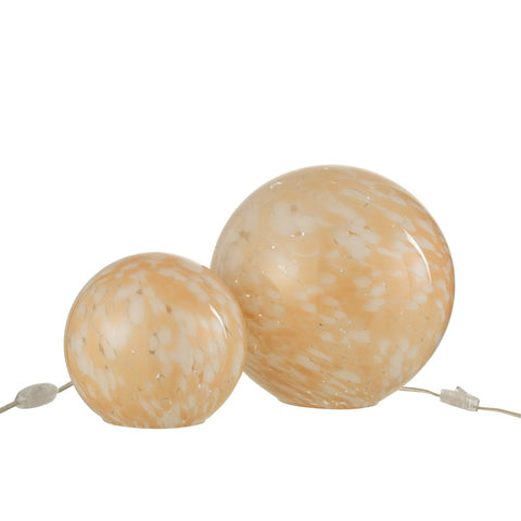 J-Line lamp Melissa Rond - glas - beige - large
