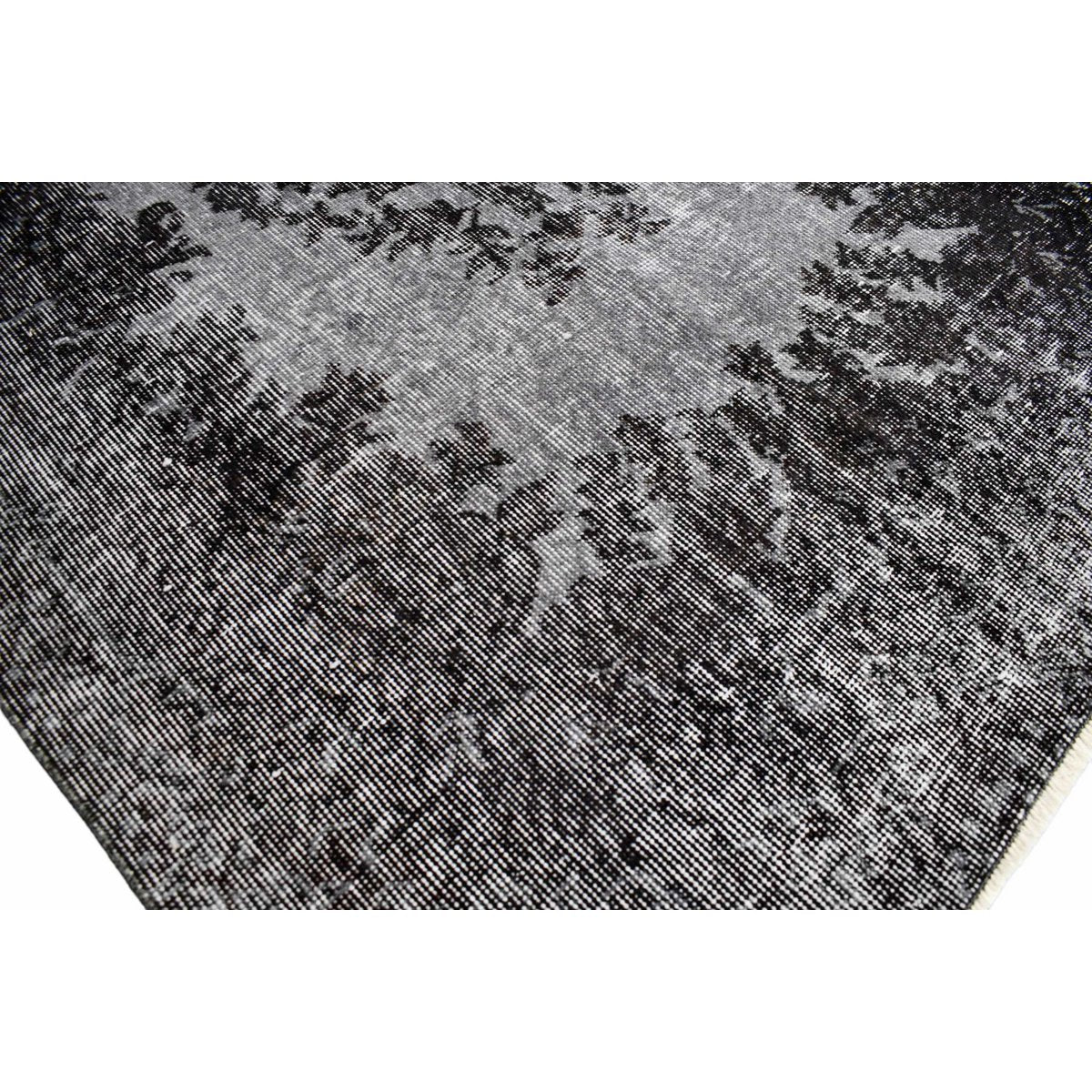 Grijs vintage vloerkleed - 206x110 cm - HANDGEMAAKT