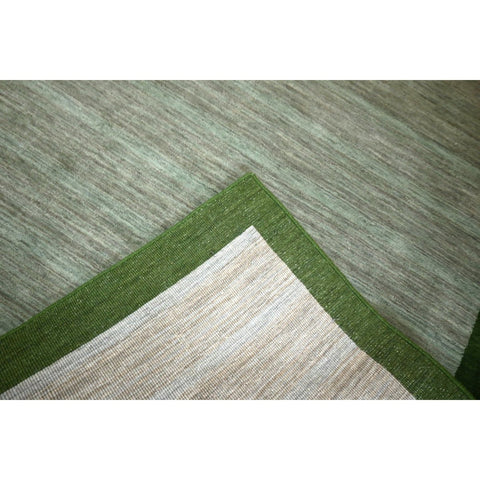 Groen vloerkleed - 176x123 cm - HANDGEMAAKT