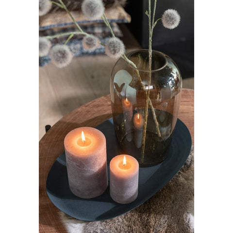 J-Line Set Van 2 Schalen Ovaal Ijzer Blauw