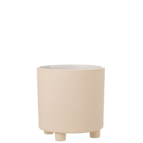 J-Line bloempot Zand - keramiek - beige - large - Ø 26.00 cm