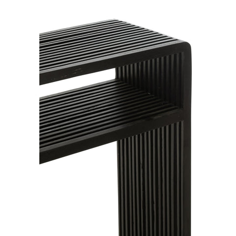 J-Line console Met Schap - hout - zwart