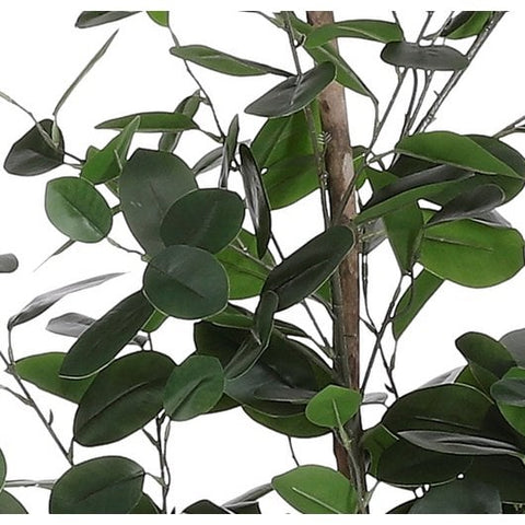 Ficus Kunstplant in Bloempot - H150 x Ø30 cm - Donkergroen 