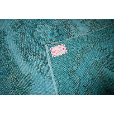Turquoise vintage vloerkleed - 216x120 cm - HANDGEMAAKT Copy