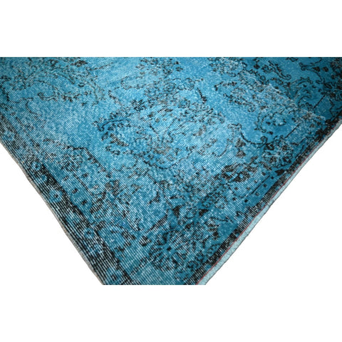 Blauw vintage vloerkleed - 276x170 cm - HANDGEMAAKT