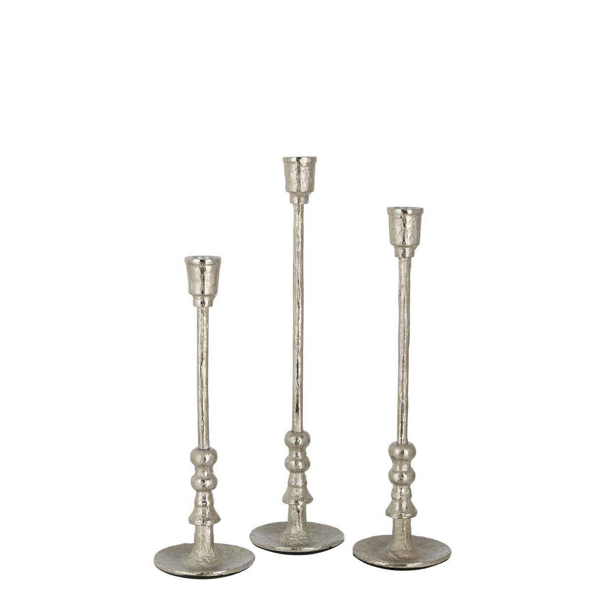 J-Line kandelaar Becca - aluminium - zilver