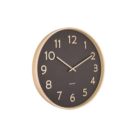 Wandklok Puur Houtnerf Medium