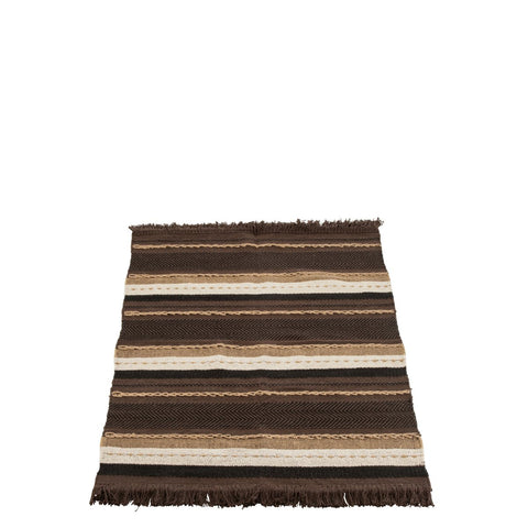 J-Line Plaid Etnic Katoen Bruin/Zwart/Beige