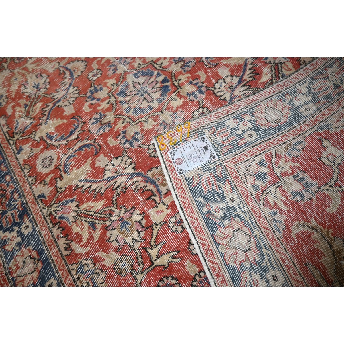 Vintage vloerkleed - 203x125 cm - HANDGEMAAKT