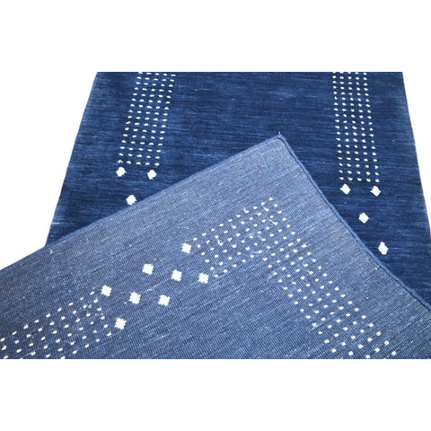 Blauwe Gabbeh loper - 310x80 cm - HANDGEMAAKT