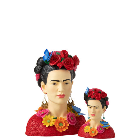 J-Line Buste Frida Kahlo Polyresine Groot