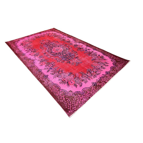 Roze vintage vloerkleed - 293x175 cm - HANDGEMAAKT Copy