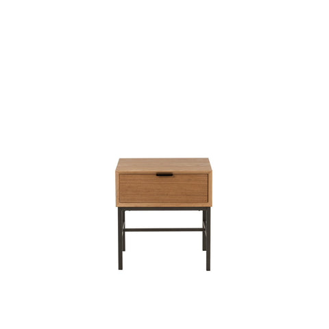 J-Line Bijzettafel Op Onderstel Hout/Metaal Naturel
