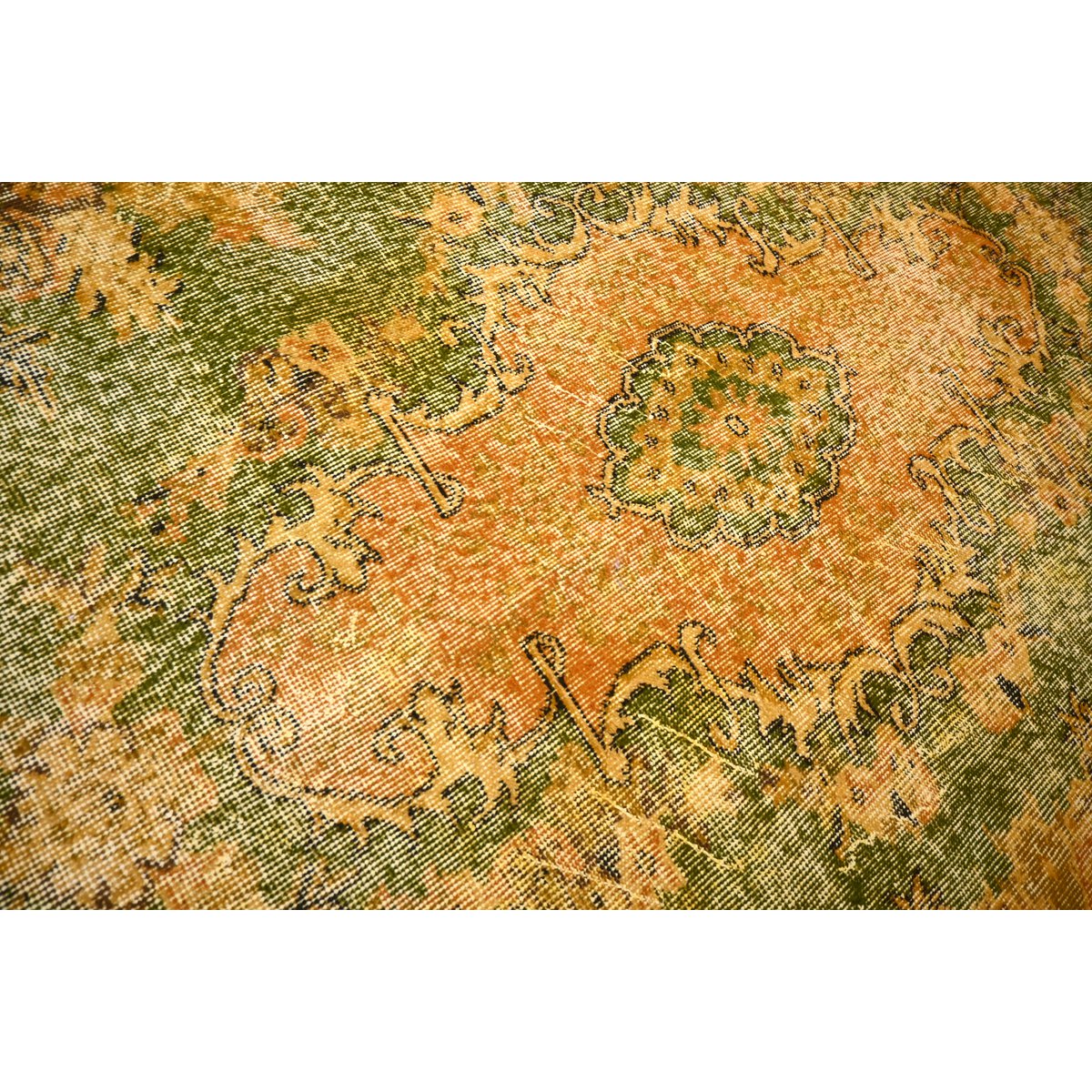 Geel vintage vloerkleed - 283x167 cm - HANDGEMAAKT