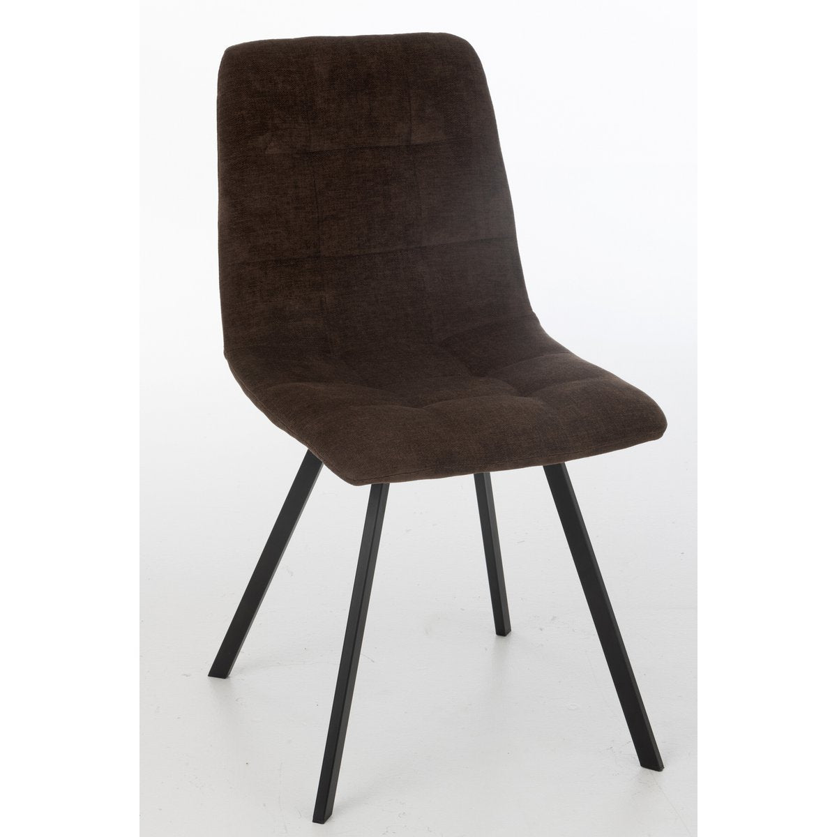 J-Line Eetstoel Clark Metaal/Polyester Bruin