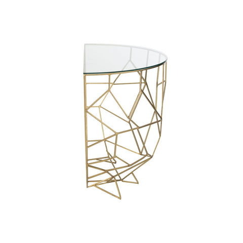 J-Line Console Moza Metaal/Glas Goud