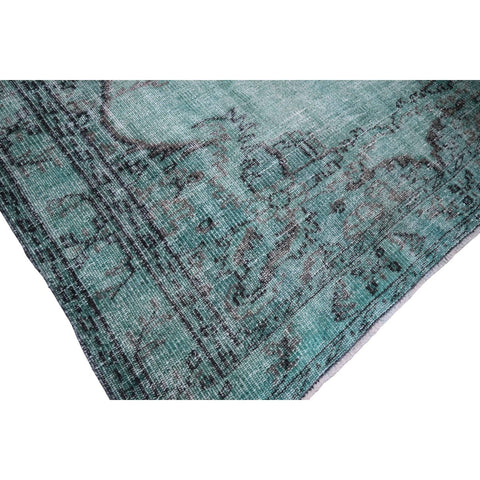 Turquoise vintage vloerkleed - 270x170 cm - HANDGEMAAKT