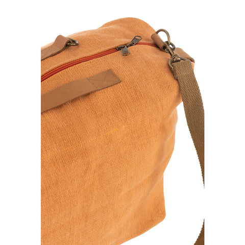 J-Line Strandtas Gewassen Jute Oranje